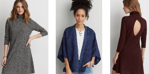 American Eagle Outfitters: Up to 60% Off Sale = $11.99 Dresses, $15.99 Kimono Jacket, $20.99 Jeans + More