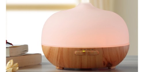 Amazon: Frosted Glass Essential Oil Diffuser Only $29.99 (Regularly $69.99)