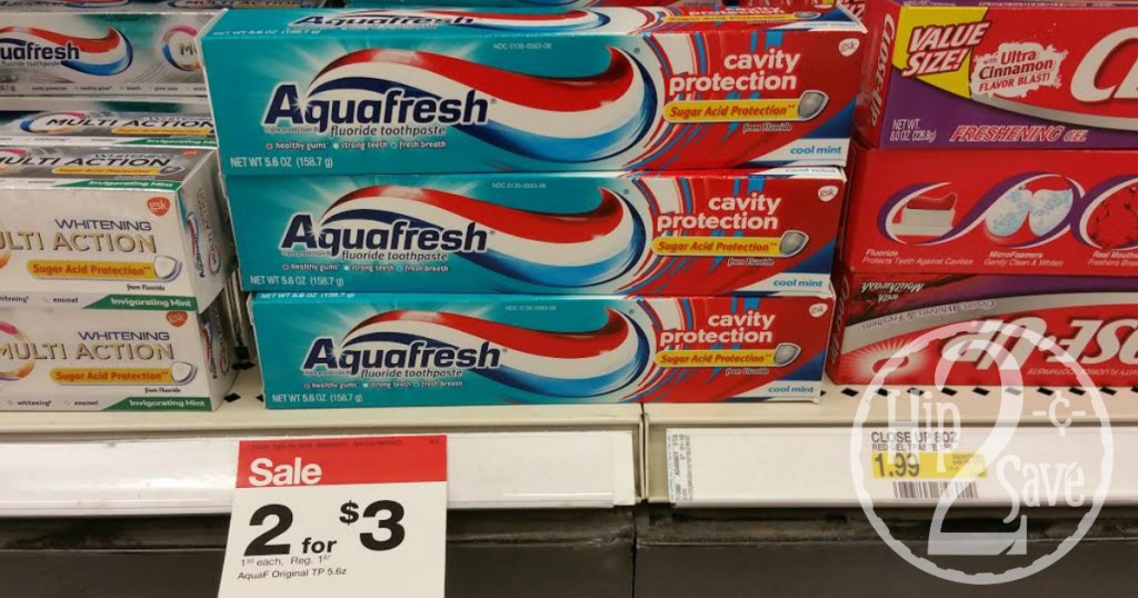 Aquafresh toothpaste at Target Hip2Save