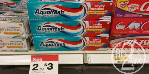Target: Aquafresh Toothpaste Only 3¢ (After Checkout 51 and MobiSave Rebates)