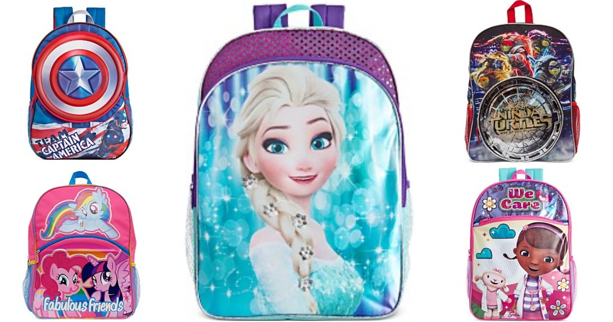 Kids' Character Backpacks Only 9.99 + 50 Off Select