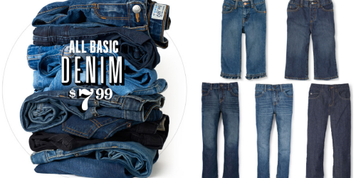 The Children’s Place: ALL Basic Denim $7.99 Shipped (Sign Up & Score $10/$40 Coupon)