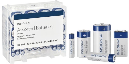 Best Buy: Insignia 33 Count Battery Bundle $8.99 Today Only (Regularly $16.99)