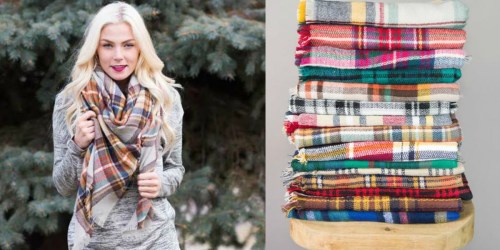FUN Fall Accessory! Blanket Scarves Only $12.95 Shipped