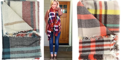 Plaid Blanket Scarves ONLY $12.95 Shipped