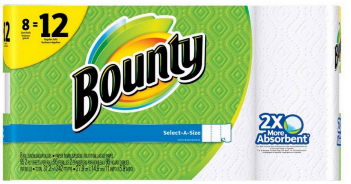 New 1/1 Bounty Paper Towel Coupon = 8Pack of Giant Rolls Just 6.49
