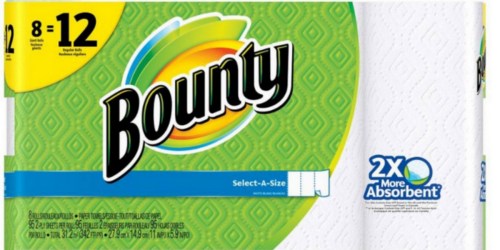 New $1/1 Bounty Paper Towel Coupon = 8-Pack of Giant Rolls Just $6.49 at Target (Only 81¢ Per Roll!)