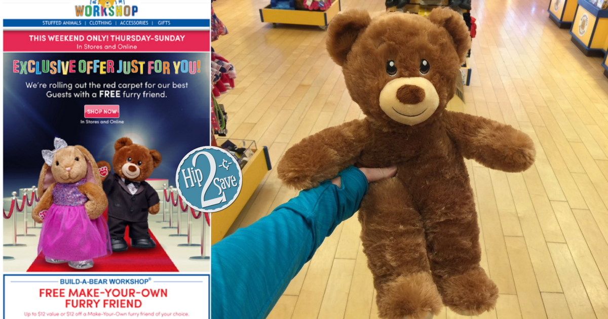 Build-a-bear: Possible Free Make-your-own Furry Friend - Valid 9 22 