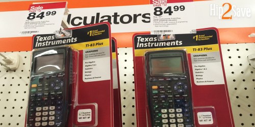Target Cartwheel: 20% Off All Calculators = Texas Instruments TI83 Graphing Calculator only $67.99
