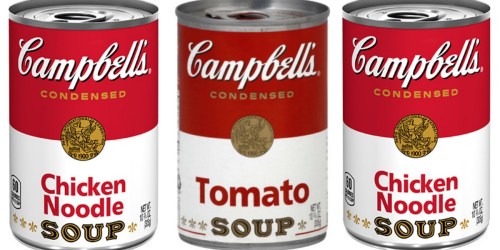 NEW Campbell’s Coupons = Chicken Noodle Soup & Tomato 57¢ Each At Target