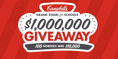 Campbell’s Giveaway: 100 Win $10,000 for Local School (+ 65 Win $175 Visa Gift Card)