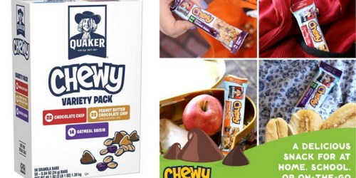 Amazon: 116 Quaker Chewy Granola Bars Only $14.23 Shipped (Just 12¢ Per Bar!)
