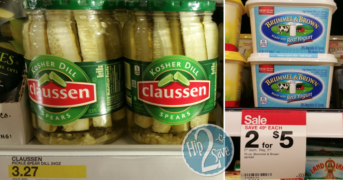Target Cartwheel Save 2530 Off Claussen Pickles, Silk Milk, Brummel