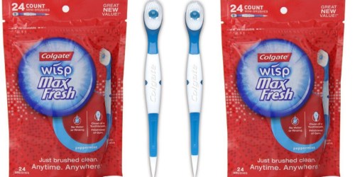Amazon: Colgate Portable Mini-Brush Wisps 24-Count Only $3.01 Shipped