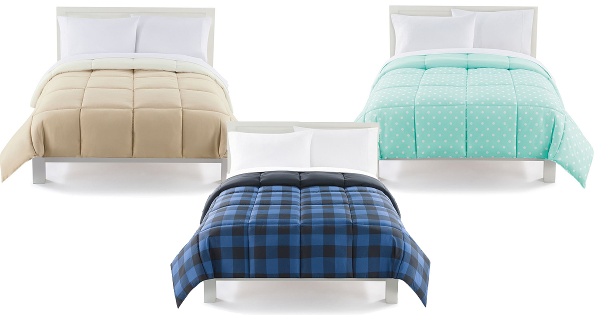 kohl's the big one reversible plush comforter