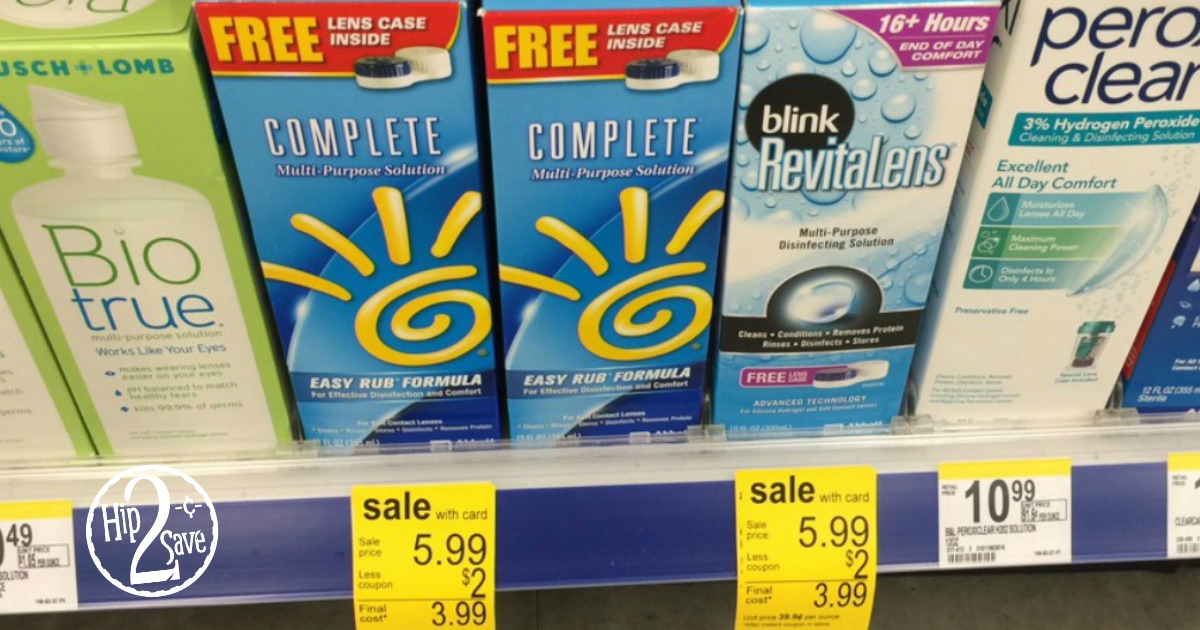 Walgreens Complete & Blink RevitaLens Contact Lens Solution ONLY 99