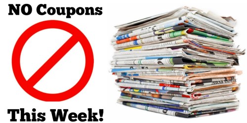 NO Coupon Inserts in the 9/4 Sunday Newspaper
