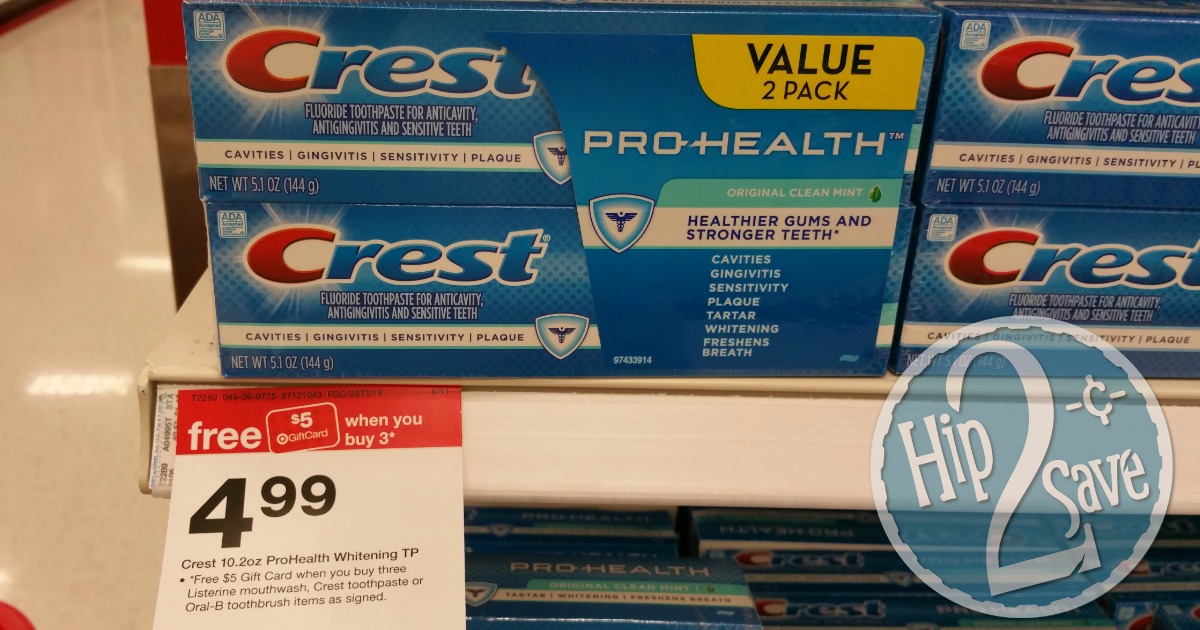 New Crest ProHealth Toothpaste Twin Pack Coupon = Only 0.82 at Target