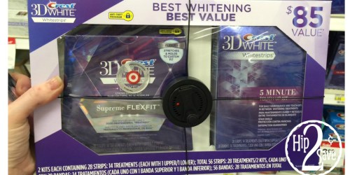 Target: Crest 3D White Whitestrips Value Pack Only $37.99 After Gift Card ($85 Value) – Includes 2 Kits