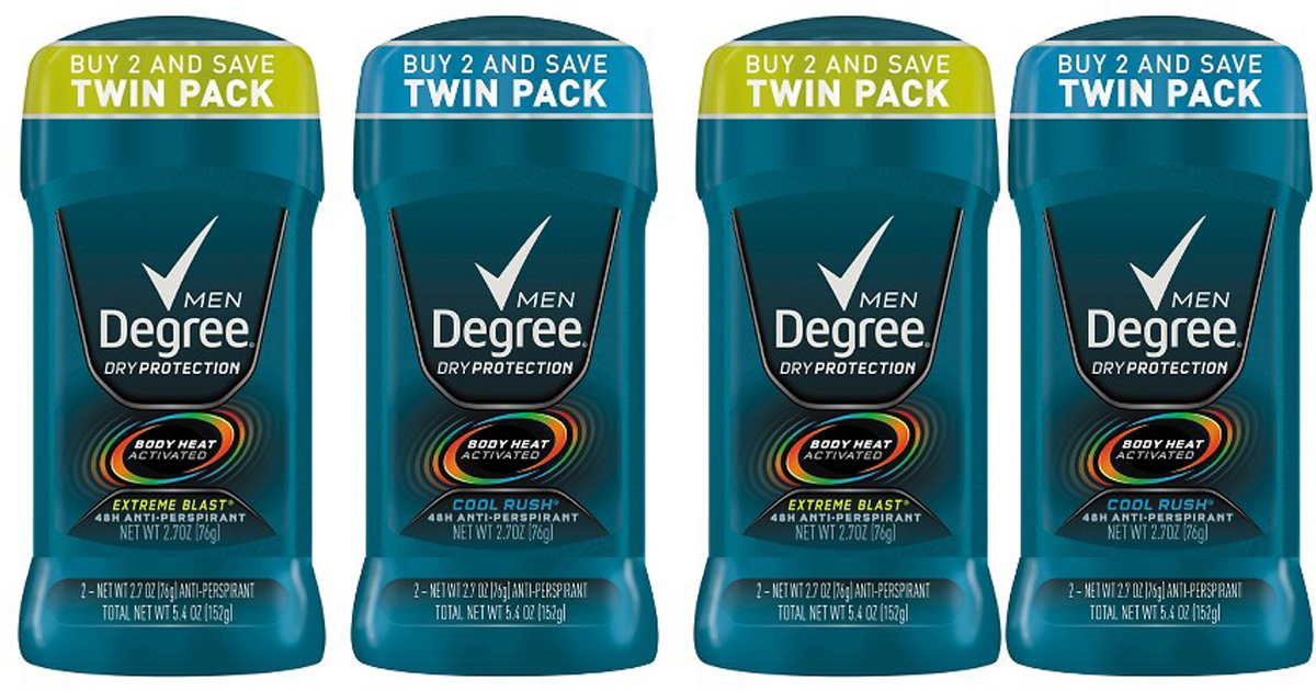 Men's Degree Deodorant Only 1.60 Each (When You Buy Two)