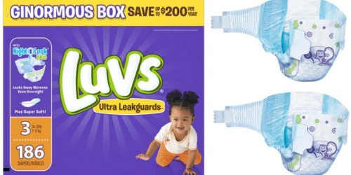 Amazon Family: Ginormous Box of Luvs Size 3 Diapers Just $13.58 Shipped (Only 7¢ Per Diaper!)