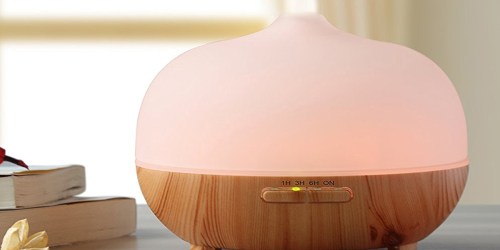Amazon: Frosted Glass Essential Oil Diffuser Only $28.99 (Regularly $69.99)