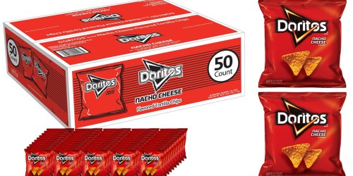 Amazon: 50-Pack of Doritos Chips Only $6.63 Each Shipped – Just 13¢ Per Bag