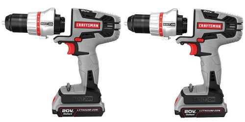 Sears Outlet: Craftsman Bolt-On 20 Volt Drill/Driver Only $47.99 (Regularly $99.99) + Free Store Pickup