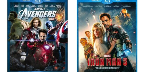 Target: Marvel’s The Avengers & Iron Man 3 Blu-Ray + DVD Combo Packs Just $8 (Reg. $39.99)