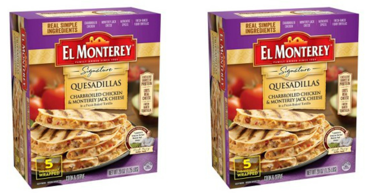 Target El Monterey Signature Quesadillas Only 2.62