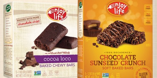 50% Off Enjoy Life Gluten-Free Chewy and Decadent Bars AND Free Shipping (Today Only)