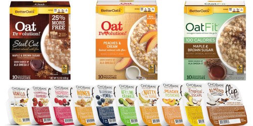 Free Chobani Flip & Better Oats Oatmeal At Farm Fresh & Other Stores (Must Load eCoupon Today)