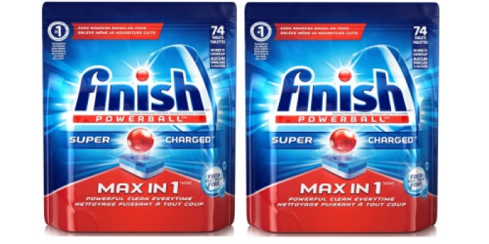Amazon: Finish Powerball Super Charged Automatic Dishwasher Detergent 74 Tablets Only $6.64 Shipped