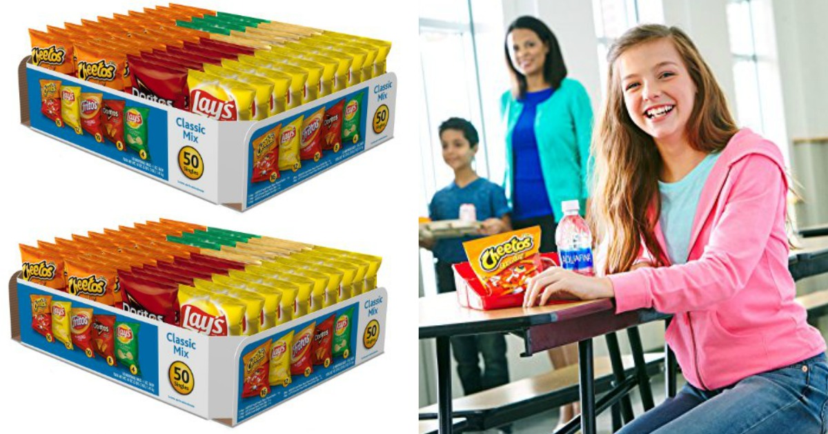 Amazon TWO FritoLay Classic Variety 50 Count Packs Only 19.28 Shipped (Just 9.64 Per Pack)