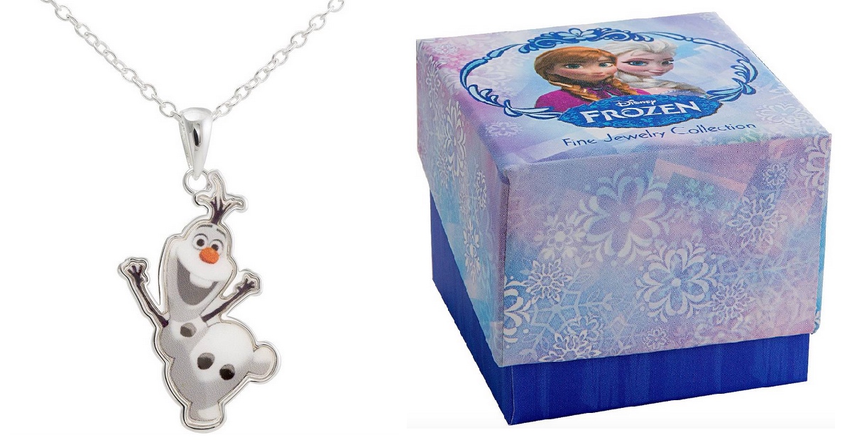 Disney Girls' Frozen Olaf Pendant 