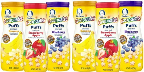 Amazon Family: Gerber Graduates Puffs 6-Count Variety Pack Only $7.98 Shipped