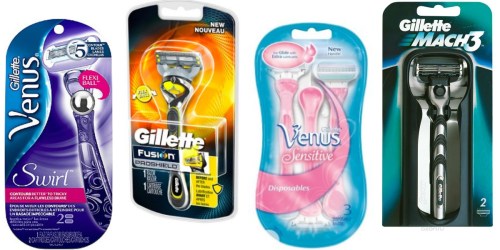 Over $25 Worth Of Gillette & Venus Razor Coupons = Great Deals at CVS and Target