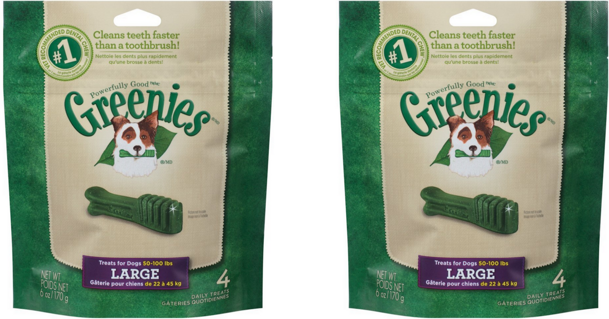 Amazon Greenies Large Dog Treats 4 Count Only 2 (Ships w/ 25 Order)