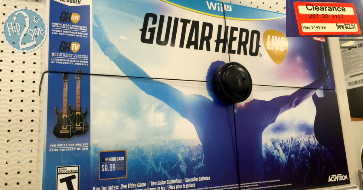 wii console with guitar hero bundle