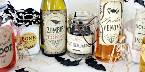 Create Spooky Halloween Potion Bottles with Our 10 FREE Printable Labels