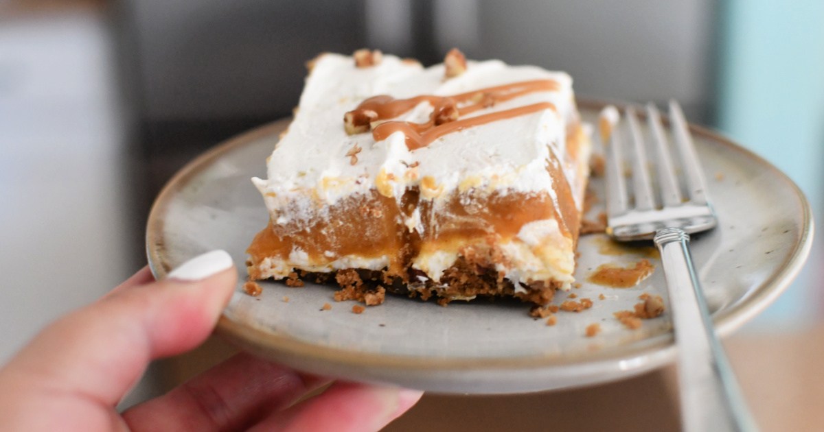 Easy Pumpkin Delight 4-Layer Dessert - Must Try Recipe | Hip2Save