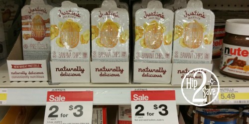 Target: Justin’s Peanut Butter & Banana Chip Snack Packs Only 30¢ (Regularly $1.99)
