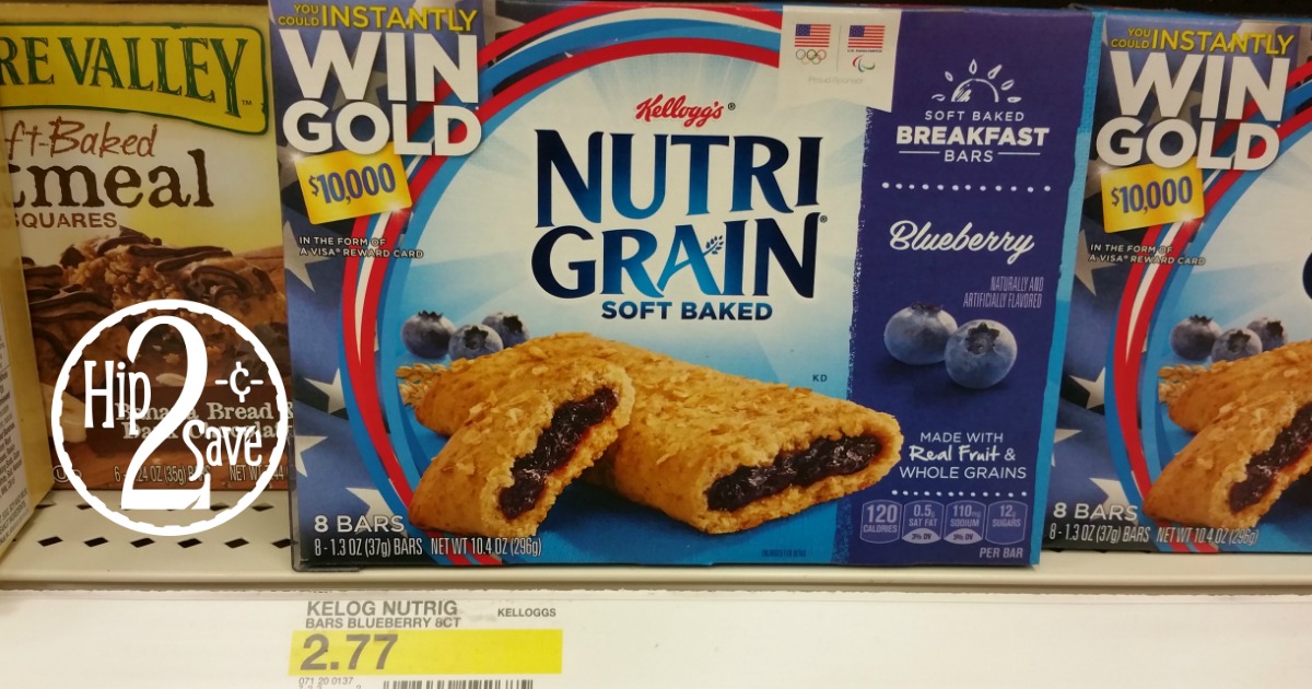 Target Kellogg's Nutri Grain Bars 8ct Box Only 91¢