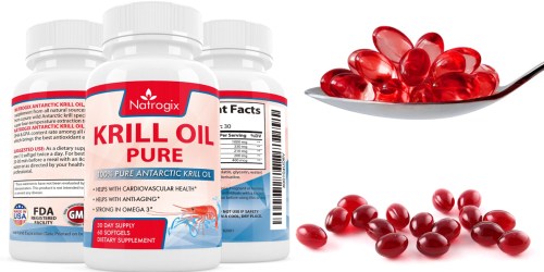 Pure Krill Oil Supplement 120 Count Bottle Only $11.99 Shipped (Regularly $19.99) & More