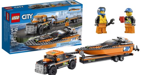 LEGO City 4×4 with Powerboat Only $17.99 (Regularly $29.99)