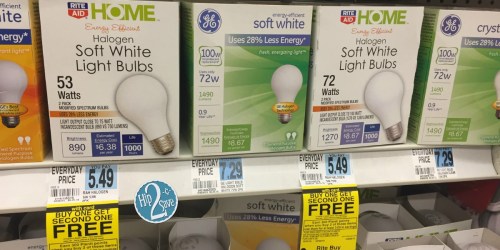 Rite Aid: Light Bulb 2-Count Packs $1.25 Each After Plenti Points (Reg. $5.49) – No Coupons Needed