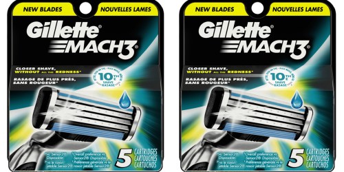 Walmart: Gillette Mach 3 Cartridges 5-Pack Only $7.76 (Regularly $14.97)
