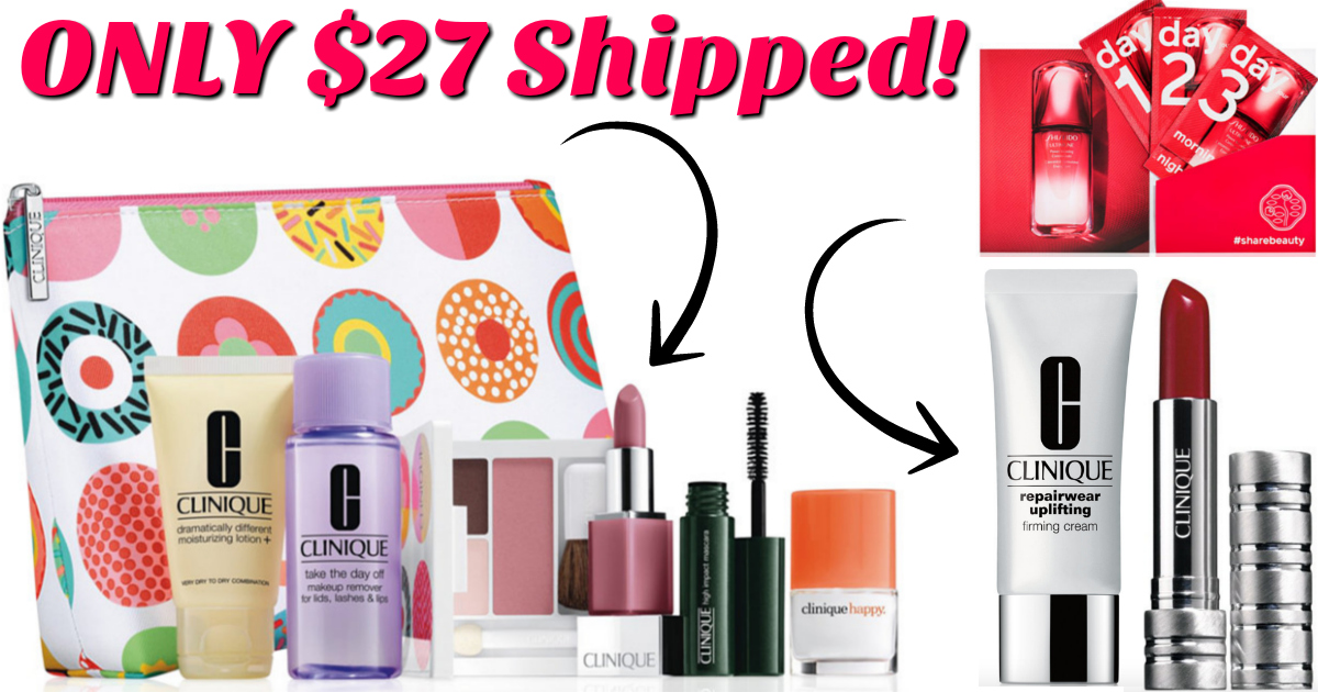 Macy’s: Free 7-Piece Gift ($70 Value) w/ $27 Clinique Purchase = Lip Color, Cream, & Gift Just $27 Shipped