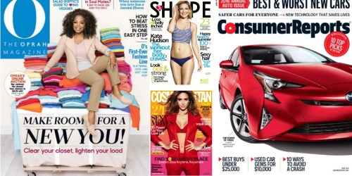 Weekend Magazine Sale: Save on Oprah, Consumer Reports, US Weekly & Much More