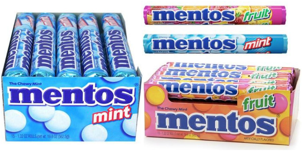 Amazon: 15-Pack of Mentos Mint or Mixed Fruit Rolls Only $5.62 Shipped ...